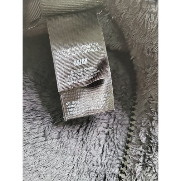TNF The North Face Sherpa Fluffy Osito Zip Jacket Women's Medium Black Pocket - Picture 5 of 8